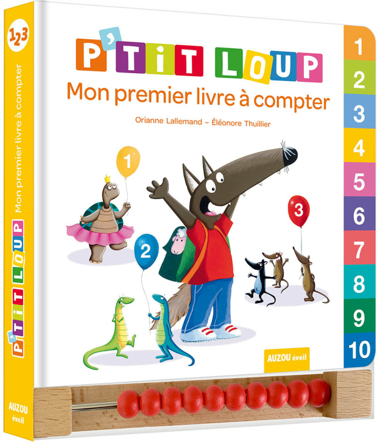 P'TIT LOUP - MON PREMIER LIVRE À COMPTER - Orianne Lallemand - AUZOU