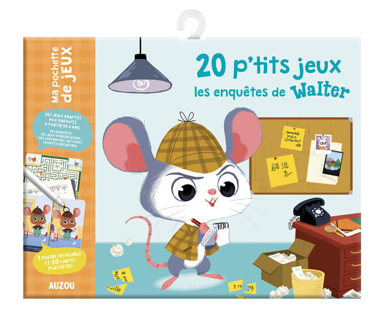 MA POCHETTE DE JEUX - 20 P'TITS JEUX - LES ENQUÊTES DE WALTER - Fabienne Blanchut - AUZOU