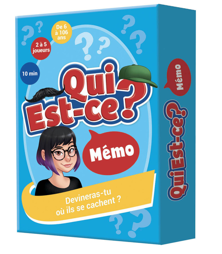 JEUX DE CARTES - QUI EST-CE ? - MÉMO -  Hasbro - AUZOU