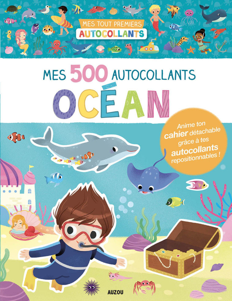 MES TOUT PREMIERS AUTOCOLLANTS - MES 500 AUTOCOLLANTS - OCÉAN - Yi-Hsuan WU - AUZOU