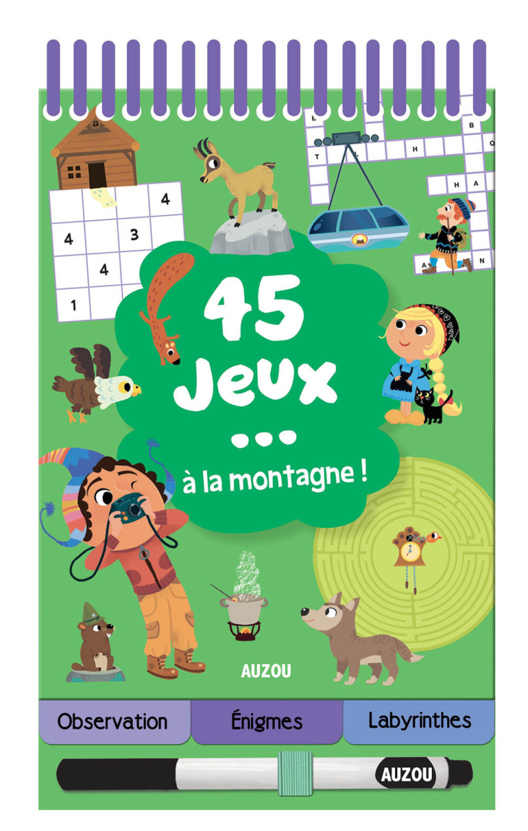 45 JEUX - À LA MONTAGNE ! -  Collectif - AUZOU