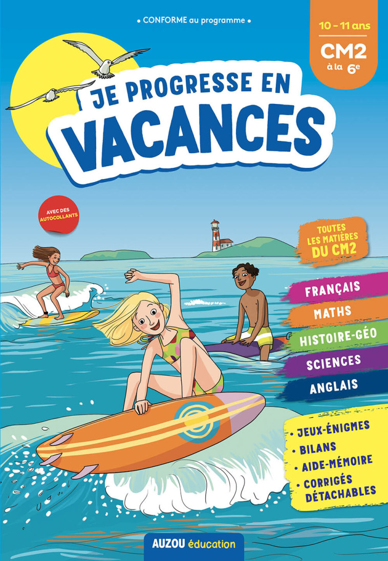 JE PROGRESSE EN VACANCES - CM2 À LA 6E - Laurence Vincenot - AUZOU