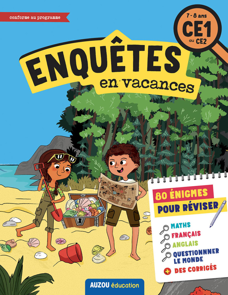 ENQUÊTES EN VACANCES DU CE1 AU CE2 -  Zaza - AUZOU