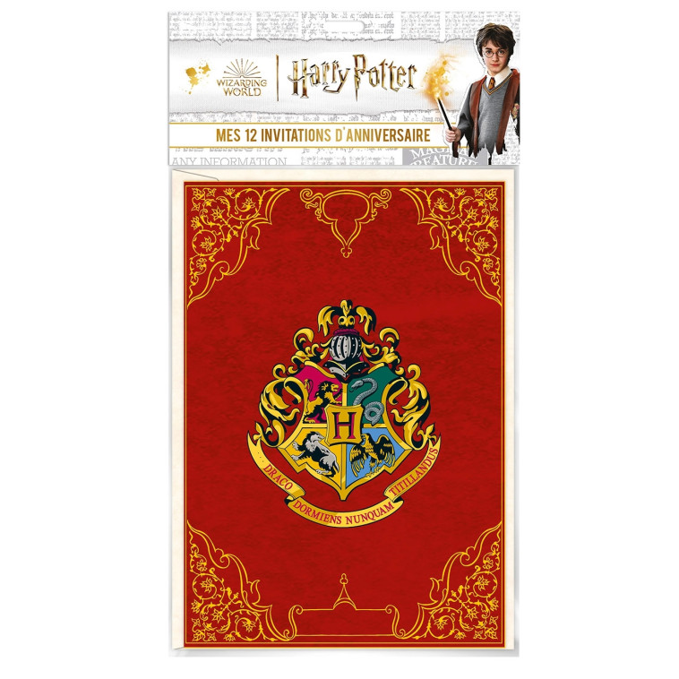 Harry Potter - Mes 12 invitations d'anniversaire - XXX - PLAY BAC