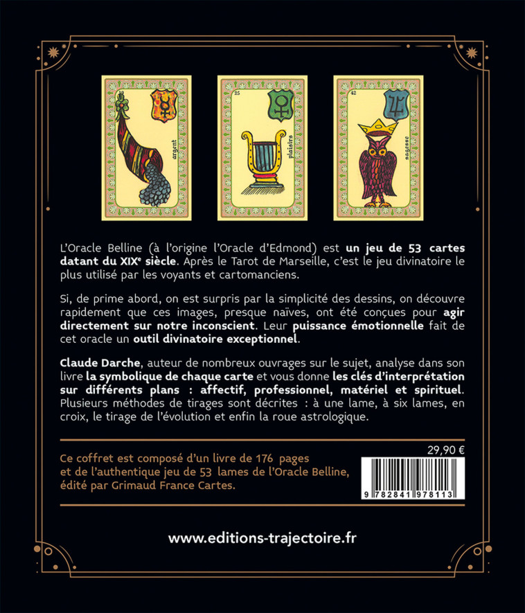 L'Oracle Belline - Le livre & le jeu original - Coffret - Claude Darche - TRAJECTOIRE