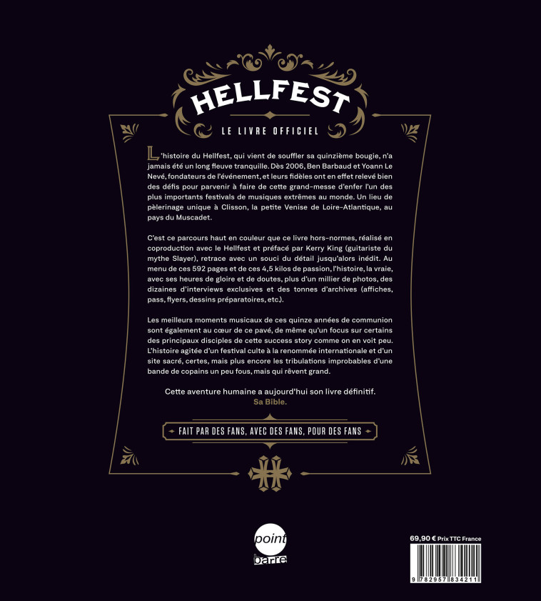 HELLFEST - La Bible - Philippe LAGEAT - POINT BARRE