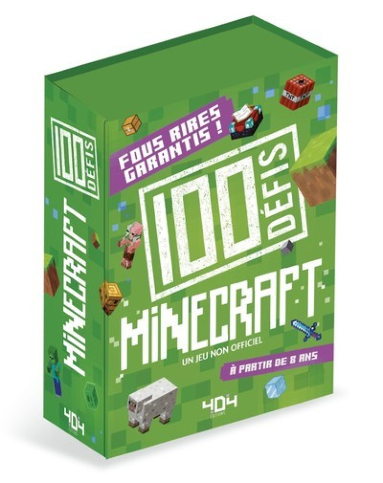 Mes 100 défis Minecraft - Nathalie Lescaille-Moulènes - 404 EDITIONS