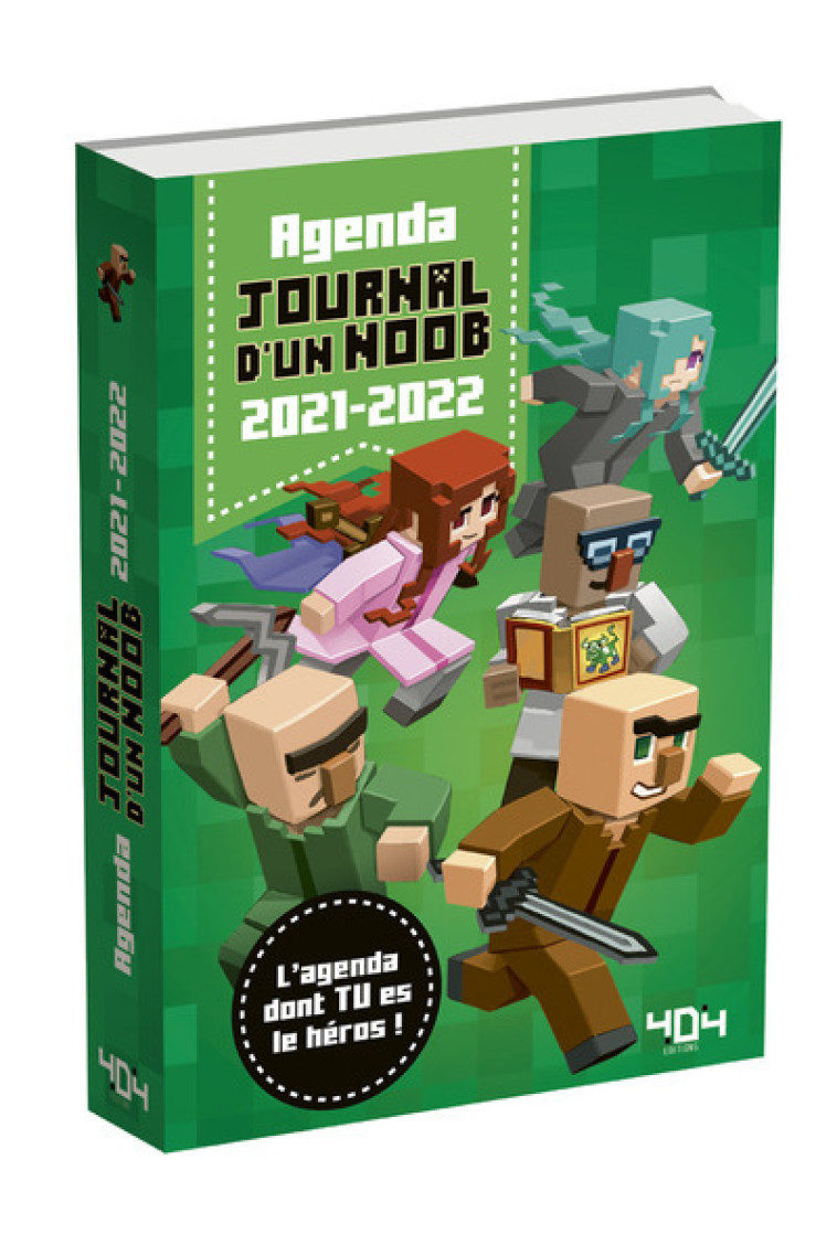 Agenda Journal d'un Noob 2021-2022 - L'agenda dont tu es le héros ! -  Check-Faiau - 404 EDITIONS