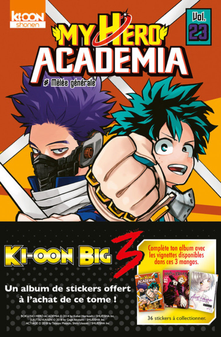 My Hero Academia T23 - OP Big Three - Kohei Horikoshi - KI-OON