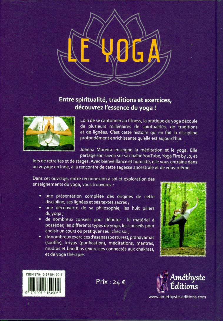 Le Yoga - Joanna  Moreira - AMETHYSTE ED